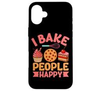 I Bake People Happy Cupcake Cookie Joy Custodia per iPhone 16 Plus