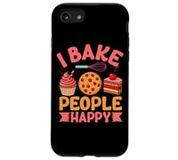 I Bake People Happy Cupcake Cookie Joy Custodia per iPhone SE (2020) / 7/8