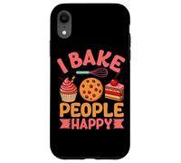 I Bake People Happy Cupcake Cookie Joy Custodia per iPhone XR