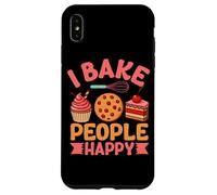 I Bake People Happy Cupcake Cookie Joy Custodia per iPhone XS Max