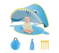 I bambini giocano, sulla spiaggia per bambini | da gioco in spiaggia dei cartoni animati,Protezione UV impermeabile con piccola piscina incorporata, riparo portatile pieghevole per la in campeggio pe