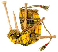 I bambini in miniatura cornamuse riproducibili con canna in MacLeod di Lewis Tartan