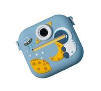 I bambini stampano istantaneamente la fotocamera con display da 2,4 pollici Custodia in silicone antiurto video 1080P Zoom 8X Batteria 400mAh Bambini Stampa istantanea fotocamera
