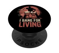 I Bang per un Djembe vivente PopSockets PopGrip Adesivo