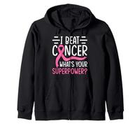 I Beat Cancer Qual è Il Tuo superpotere? Felpa con Cappuccio