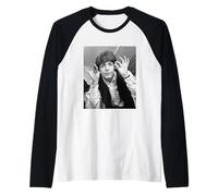I Beatles Paul McCartney Un Duro Giorno di Notte Tussauds 1964 Maglia con Maniche Raglan