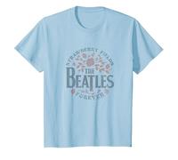 I Beatles - Strawberry Fields Forever Maglietta, Bambini, Celeste, 8 Anni