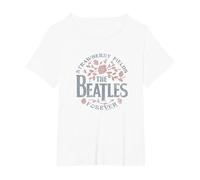 I Beatles - Strawberry Fields Forever Maglietta, Donna Plus-Size, Bianco, 3X