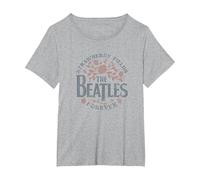 I Beatles - Strawberry Fields Forever Maglietta, Donna Plus-Size, Grigio Melange, 6X