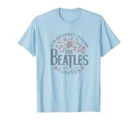 I Beatles - Strawberry Fields Forever Maglietta, Uomo, Celeste, XL