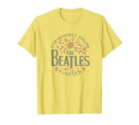I Beatles - Strawberry Fields Forever Maglietta, Uomo, Limone, M