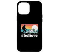 I Believe! Funny Retro Bigfoot Mountains Custodia per iPhone 12 Pro Max