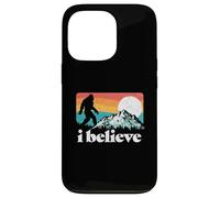 I Believe! Funny Retro Bigfoot Mountains Custodia per iPhone 13 Pro