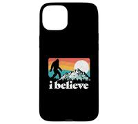 I Believe! Funny Retro Bigfoot Mountains Custodia per iPhone 15 Plus