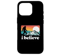 I Believe! Funny Retro Bigfoot Mountains Custodia per iPhone 16 Pro