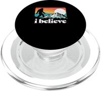 I Believe! Funny Retro Bigfoot Mountains PopSockets PopGrip per MagSafe