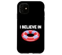 I Believe in Pool Floaties Zattera Summer Party Ocean Water Fun Custodia per iPhone 11