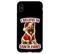 I Believe In Santa Paws Belgian Laekenois Cane Natale Natale Custodia per iPhone XS Max