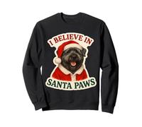 I Believe in Santa Paws Bouvier des Flandres Dog Christmas Felpa