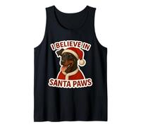 I Believe in Santa Paws Cane Pinscher Tedesco Buon Natale Canotta