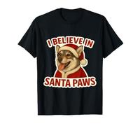 I Believe in Santa Paws - Cane Svedese Vallhund Merry Christmas Maglietta