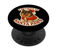 I Believe In Santa Paws Finlandese Lapphund Dog Merry Christmas PopSockets PopGrip Adesivo