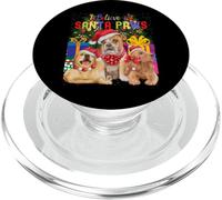 I Believe In Santa Paws - Simpatici cani che indossano cappelli natalizi PopSockets PopGrip per MagSafe