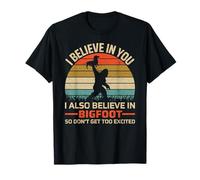 I Believe in You But I Also Believe in Bigfoot Dachshund Dad Maglietta