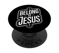 I Belong to Jesus - Fede religiosa Cristiana Uomo Donna Bambini PopSockets PopGrip Adesivo