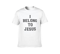 I Belong to Jesus Funny Religion Kaka Sweat Football T-Shirt White M