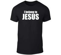 I Belong to Jesus T Shirt - Christ Religion Catholic Faith T-Shirt Black M