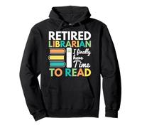 I bibliotecari in pensione hanno finalmente il tempo di leggere i bibliotecari Felpa con Cappuccio