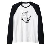 I Big Five dell'Africa Safari Rhino Maglia con Maniche Raglan