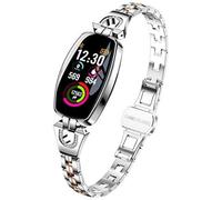 I-BIKE - Smart Lux Resistente allAcqua IP67 Display TFT Bluetooth per Fitness con Contapassi e Cardiofrequenzimetro Colore Argento - Italia