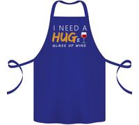 I Bisogno un Enorme Vetro Di Vino Rosso Divertente Cotone Grembiule 100% Organic