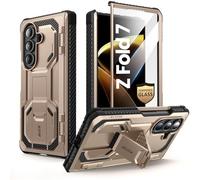i-Blason Armorbox Cover per Samsung Galaxy Z Fold 7 con Supporto [Pellicola in Vetro Temperato] [Protezione Cerniera] Custodia Ultra-Resistente Antiurto a Protezione Totale per Z Fold 7 (Deserto)