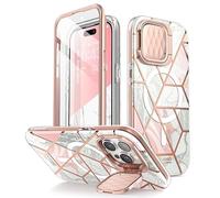 i-Blason Cosmo - Custodia per iPhone 15 Pro con supporto per fotocamera [compatibile con MagSafe] [protezione schermo integrata] Custodia magnetica protettiva a 360 gradi, per iPhone 15 Pro (2023),