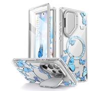 i-Blason Cosmo - Custodia per Samsung Galaxy S24 Ultra con supporto per fotocamera, supporto MagSafe, elegante custodia completa a 360 gradi con protezione schermo e cavalletto, custodia magnetica per