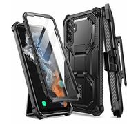 i-Blason Cover per Samsung Galaxy A54 5G 2023, [Armorbox] Custodia Robusta a Doppio Strato con Cavalletto e Protezione Schermo Integrata (Nera)