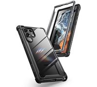 i-Blason Custodia trasparente per Samsung Galaxy S22 Ultra (6,8"), 5G, robusta, robusta, senza pellicola protettiva integrata per display 2022, edizione (nero)