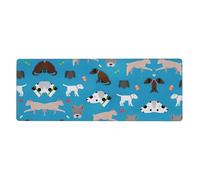 I bordi cuciti Dog Show sono adatti per tastiere per uffici e famiglie. Grande tappetino per mouse da gioco con