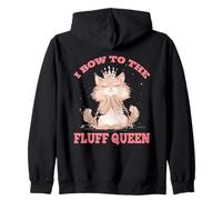 I BOW TO THE FLUFF QUEEN Felpa con Cappuccio