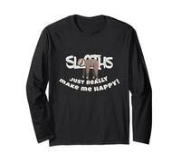 I bradipi Mi Rendono Felice | Cozy Sloth Maglia a Manica