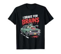 I Brake for Brains Halloween Maglietta