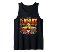 I Brake For Cemeteries Halloween Ghost Stories Supernatural Canotta
