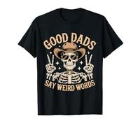 I bravi papà Dicono Parole strane Skeleton Papa Funny Fathers Day Maglietta