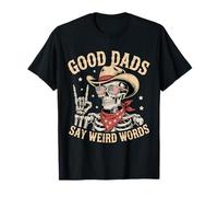 I bravi papà Dicono Parole strane Skeleton Papa Funny Fathers Day Maglietta