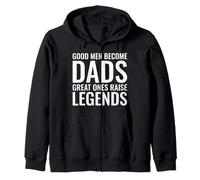 I bravi Uomini Diventano papà I Grandi suscitano Leggende Funny Father Felpa con Cappuccio