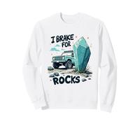 I Break for Rocks Rockhounding Cercatore Minerali Felpa