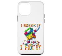 I Break It I Fix It Funny Blocks Bricks Toy Master Builder Custodia per iPhone 12 mini